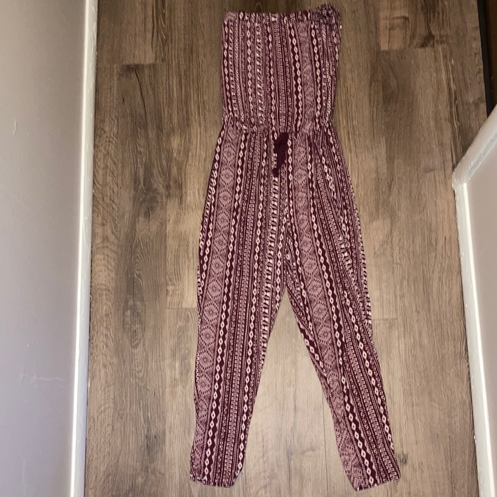 Sleeveless Aztec Print Jumpsuit